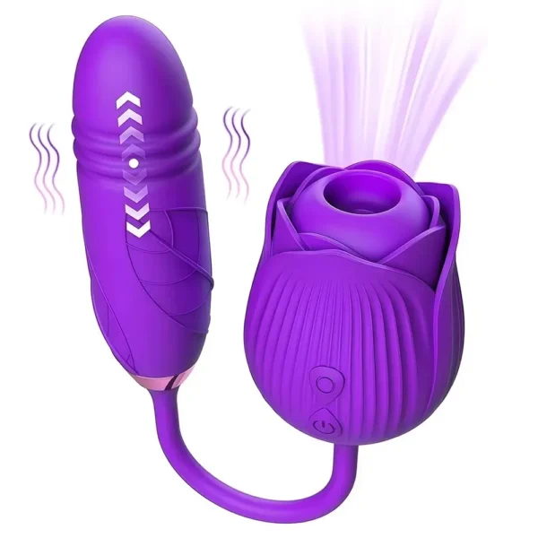 Dual-Function Vibrator with Suction Stimulator