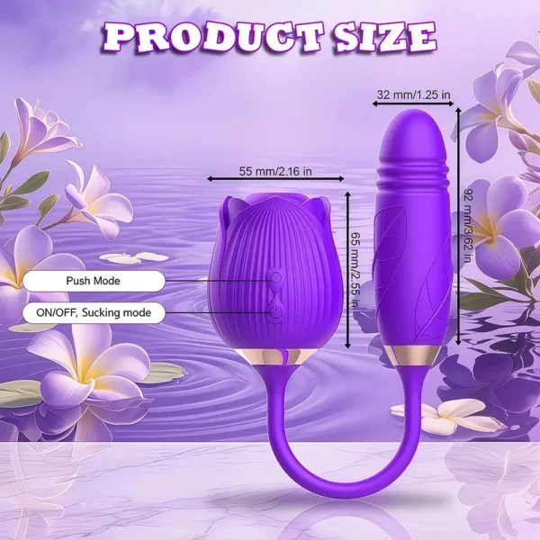 Dual-Function Vibrator with Suction Stimulator
