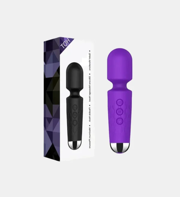 Recharchable wand vibrator